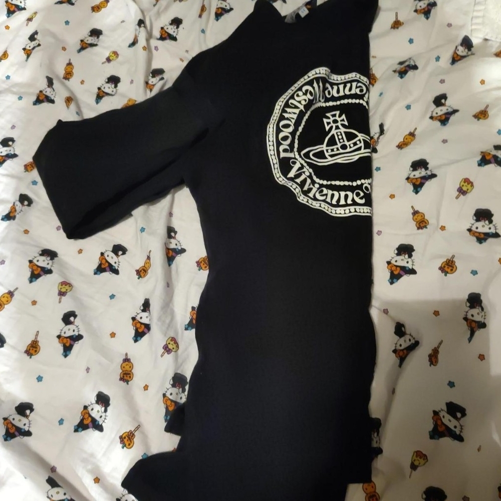 Vivienne Westwood Black and White Logo Crewneck Sweater - Picture 3 of 4